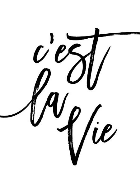 Poster / Leinwandbild - C'est La Vie günstig online kaufen