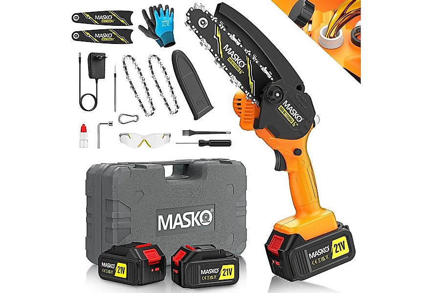 MASKO Akku-Kettensäge Mini Kettensäge 800W Elektrische Motorsäge mit Automa günstig online kaufen