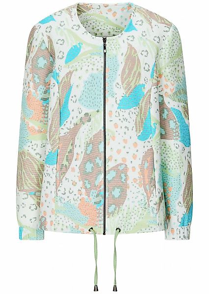 GOLDNER Kurzjacke "Printjacke mit Ottomanstruktur" Tunnelzug am Saumabschlu günstig online kaufen