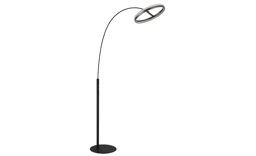 LED-Stehlampe Della, Höhe 190 cm, schwarz/dunkelgrau, Metall günstig online kaufen