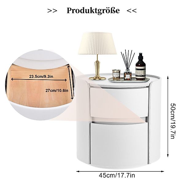 Vellora Nachttisch Nachttisch, moderner Beistelltisch (1-St., günstig online kaufen