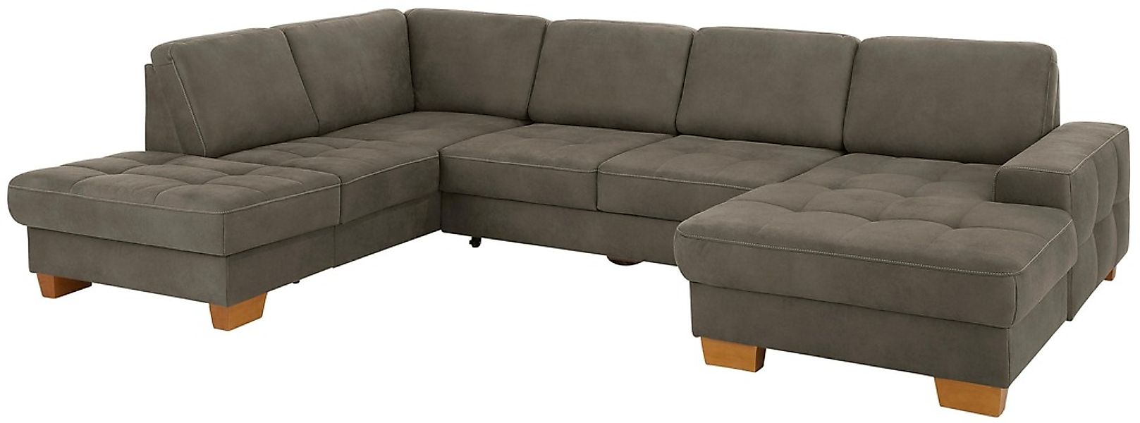 Home affaire Wohnlandschaft "Puccini U-Form" mit Federkern, Sitztiefenverst günstig online kaufen