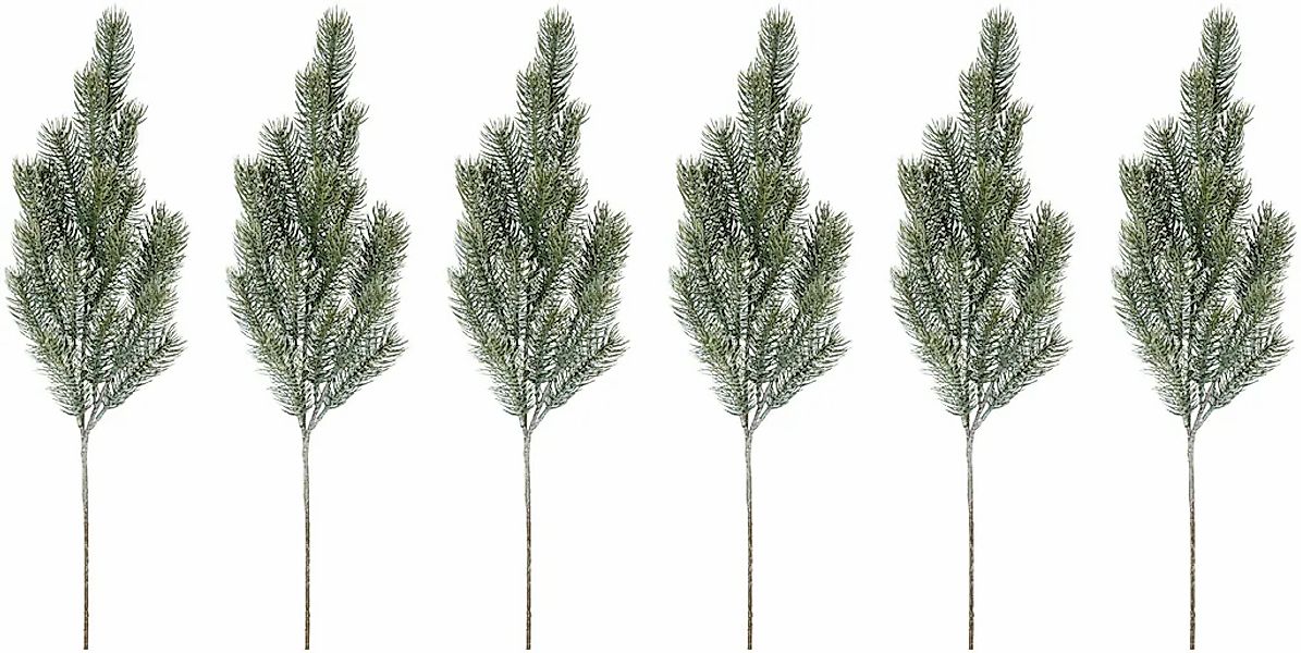 Creativ green Winterliche Kunstpflanze "Weihnachtsdeko", Zweig, 6 Stück im günstig online kaufen