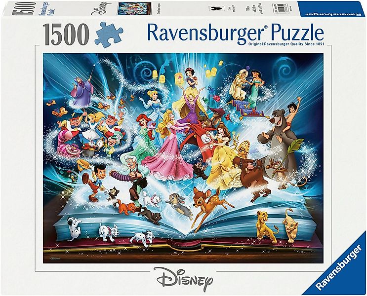 Ravensburger Puzzle Disney Classics, Disney´s magisches Märchenbuch, 1500 P günstig online kaufen
