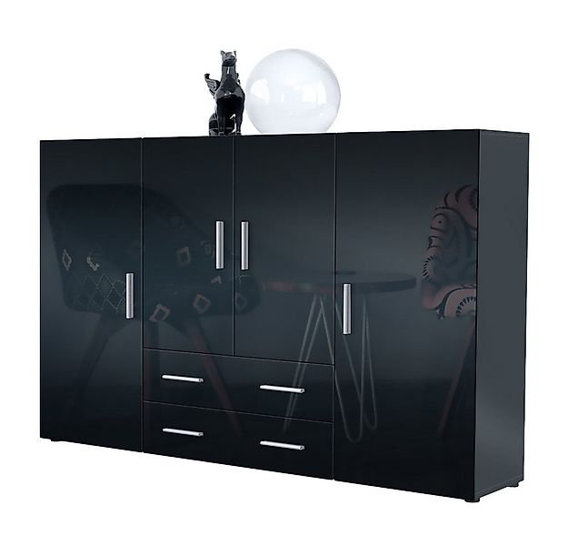 Vladon Highboard Nora (Anrichte mit 2 Schubladen und 4 Türen, mit insgesamt günstig online kaufen
