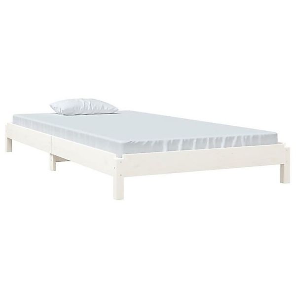 furnicato Bett Stapelbett Weiß 80x200 cm günstig online kaufen
