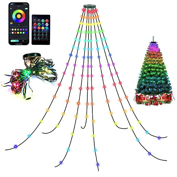 Clanmacy LED-Lichterkette LED Lichterkette Baum Deko günstig online kaufen