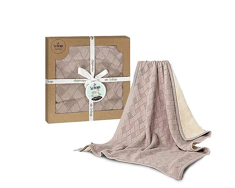 Babydecke Kuscheldecke 90x70 cm aus 100% BIO Baumwolle, SEI Design, in hübs günstig online kaufen