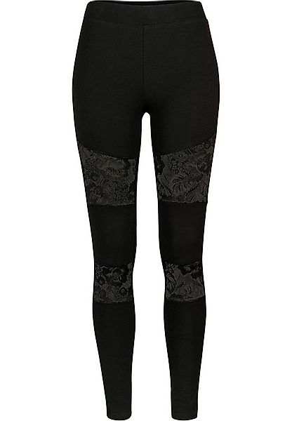 URBAN CLASSICS Leggings Urban Classics Damen Ladies Laces Inset Leggings (1 günstig online kaufen