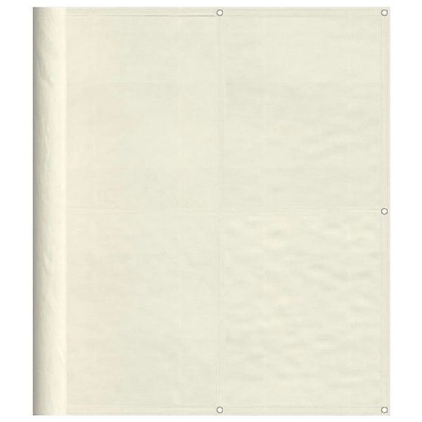 vidaXL Balkon-Sichtschutz Creme 120x700 cm 100 % Polyester-Oxford 4000207 günstig online kaufen
