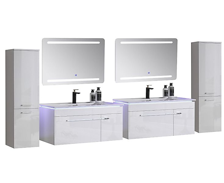 Faizee Möbel Badmöbel-Set Badmöbel set, Weiß günstig online kaufen