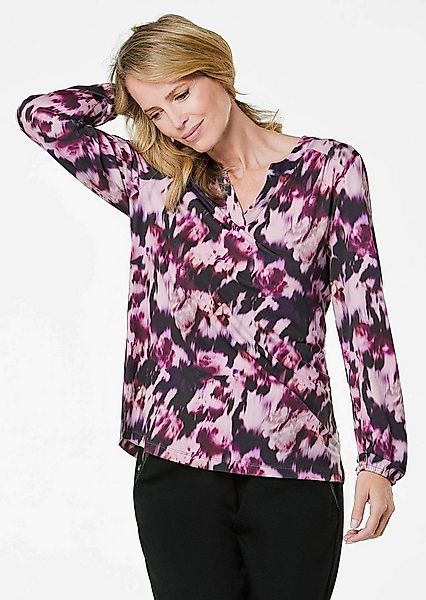 GOLDNER Kurzarmbluse Elegantes Blusenshirt mit V-Ausschnitt Schlupfbluse mi günstig online kaufen