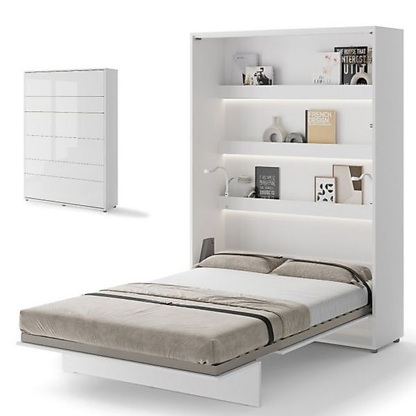 yourhouse24 Schrankbett Bed Concept Wandklappbett Vertikal Gästebett 90/120 günstig online kaufen