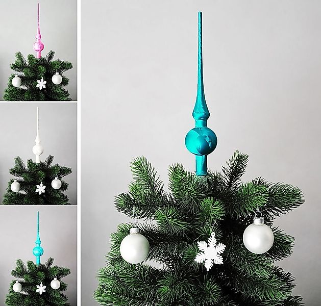 JACK Christbaumspitze JACK Christbaumspitze Spitze Glas 28cm Eislack Glanz günstig online kaufen