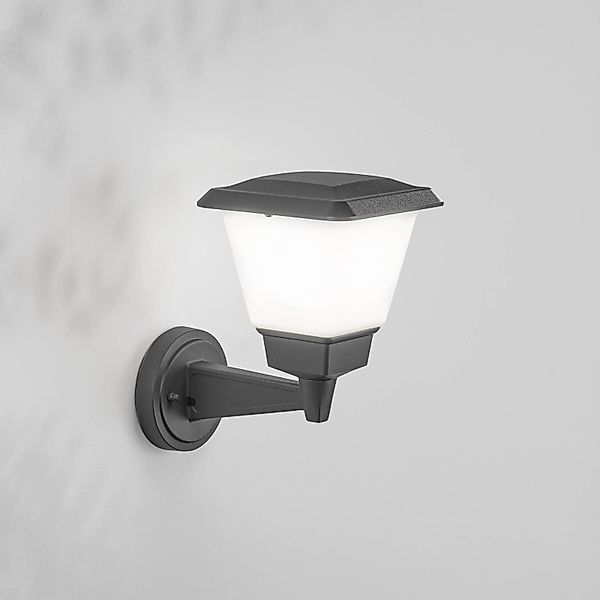 Außenwandleuchte Lena, dunkelgrau, Metall, E27, 27 cm, IP54 günstig online kaufen