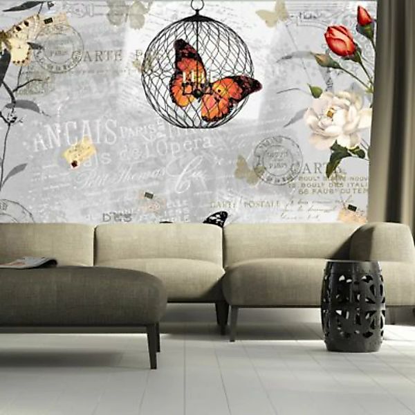 artgeist Fototapete Schmetterlinge Lied mehrfarbig Gr. 150 x 105 günstig online kaufen