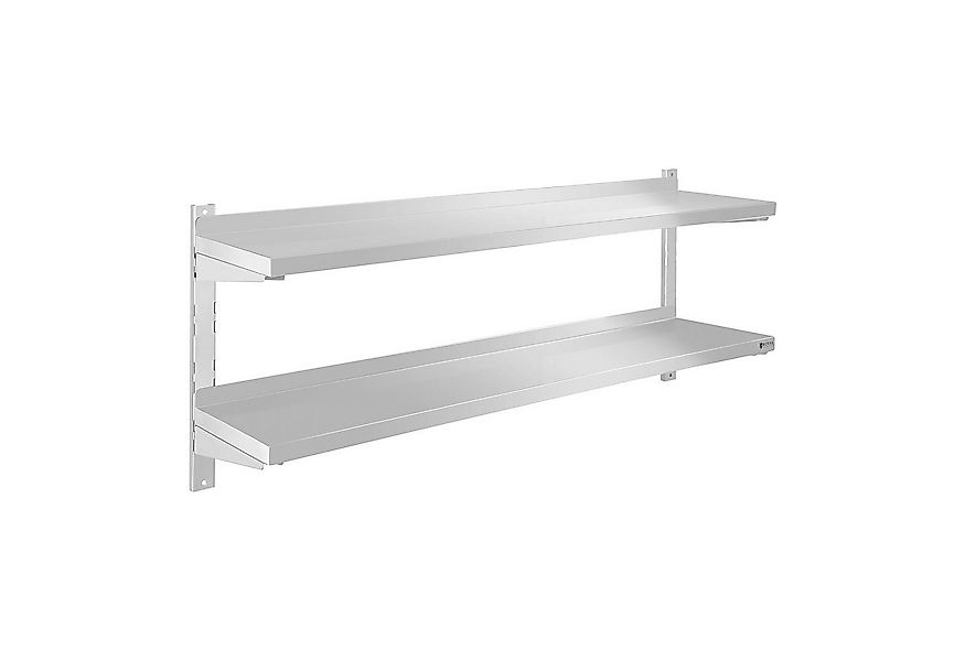 Royal Catering Hängeregal 140 cm Wandbord Gastro doppeltes Wandregal Edelst günstig online kaufen
