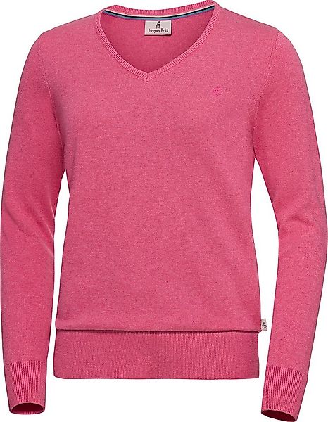 Jacques Britt V-Ausschnitt-Pullover Hautsympathisch und formstabil dank 100 günstig online kaufen