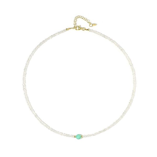 Cavill Silberkette Weißer Saphir Smaragd Silber günstig online kaufen