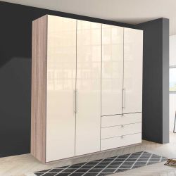 Großzügiger Schlafzimmerschrank mit Falttüren und Schubladen modern günstig online kaufen