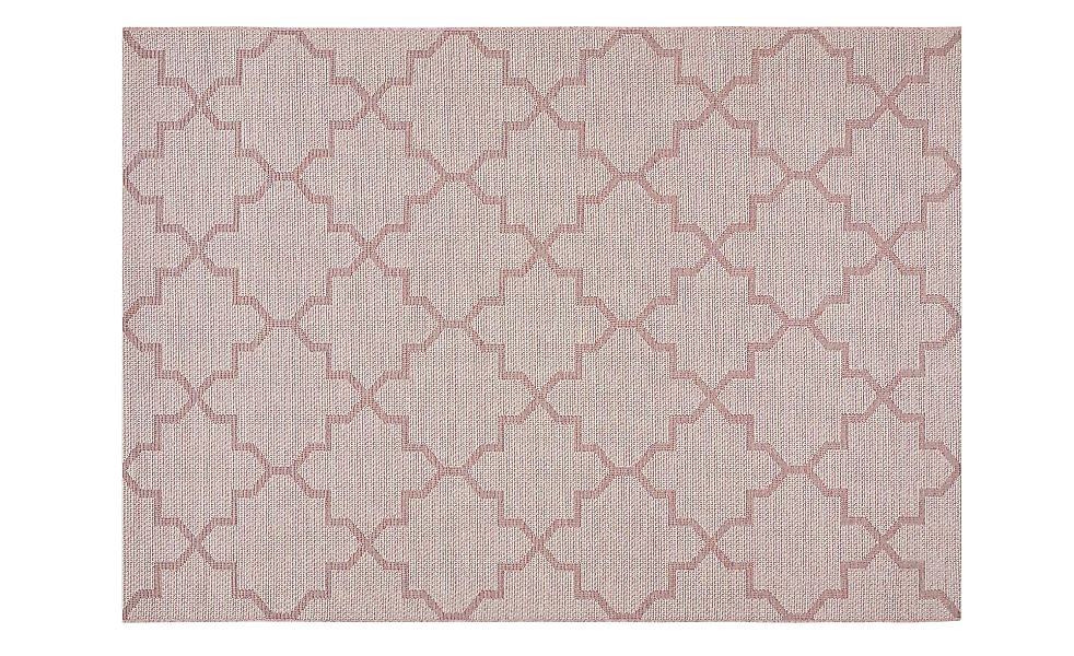 HOME STORY Kurzflorteppich - rosa/pink - Synthethische Fasern - 140 cm - Sc günstig online kaufen
