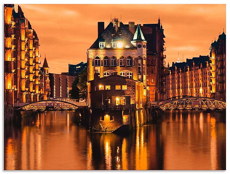 Artland Wandbild Speicherstadt in Hamburg, Deutschland (1 St), als Alubild, günstig online kaufen