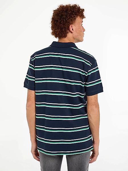 Tommy Jeans Poloshirt TJM REG ESSENTIAL STRIPE POLO mit Logostickerei günstig online kaufen