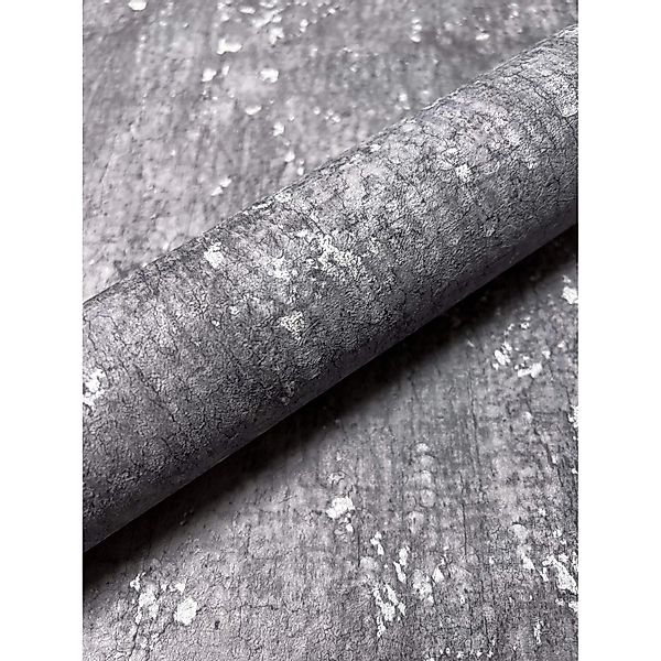 Newroom Vliestapete Talia Anthrazit Leicht Glänzend Industrial FSC® günstig online kaufen