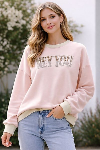 Sonderpostendiscount Rundhalspullover Damenpullover Modell Hey You ONE SIZE günstig online kaufen