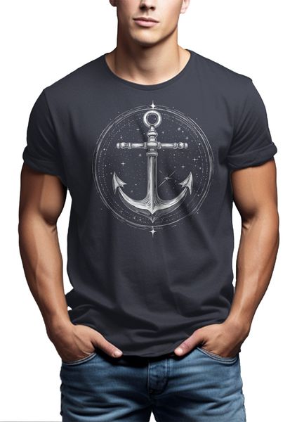 MAKAYA T-Shirt mit Anker Motiv für günstig online kaufen