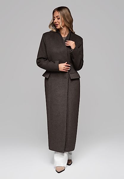 OMBRE Wintermantel Eleganter Damenmantel Langer Damenmantel günstig online kaufen