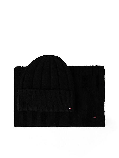 Tommy Hilfiger Beanie TH FLAG FLUFFY in Geschenkbox, Set mit Schal, flaschi günstig online kaufen