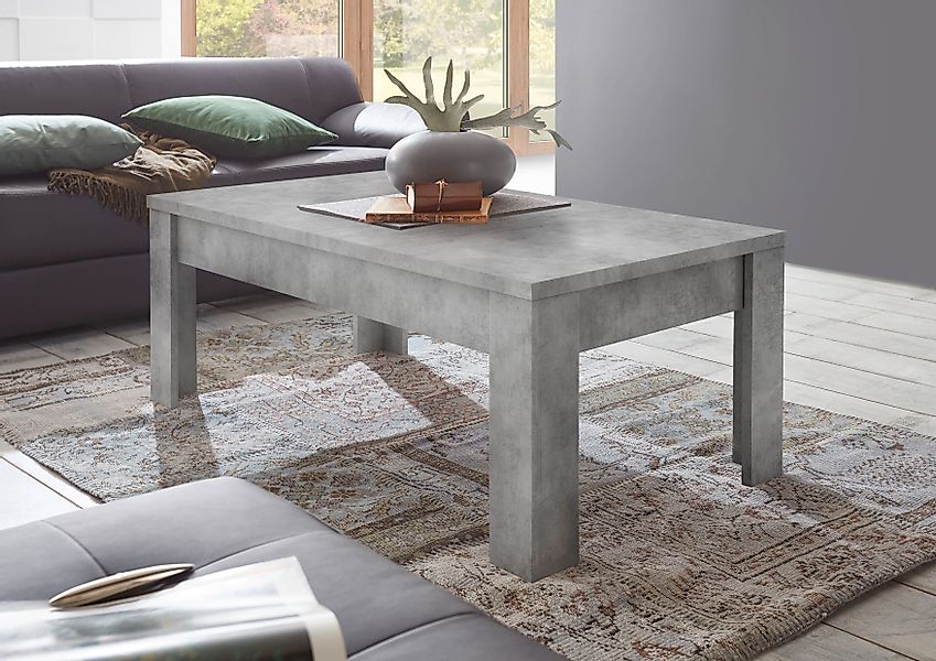 INOSIGN Couchtisch »Dama 122 x 65 cm, Wohnzimmertisch mit Winkelfuß«, Sofat günstig online kaufen