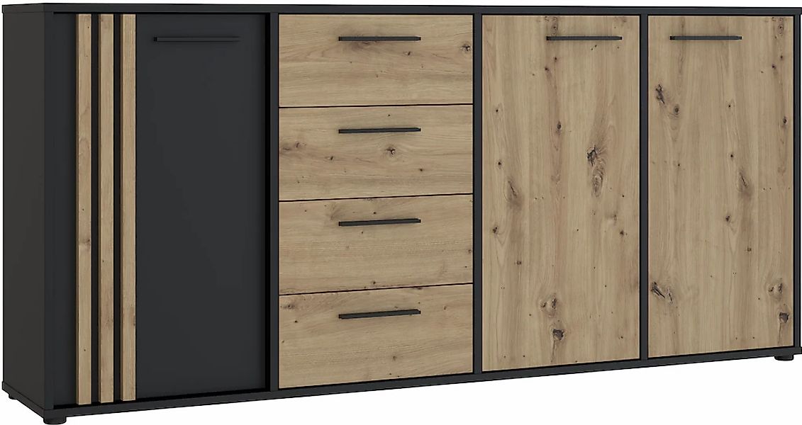 FORTE Sideboard "Cardigan", Sideboard, 2 farbig, Stauraum, Schubkasten, Sof günstig online kaufen