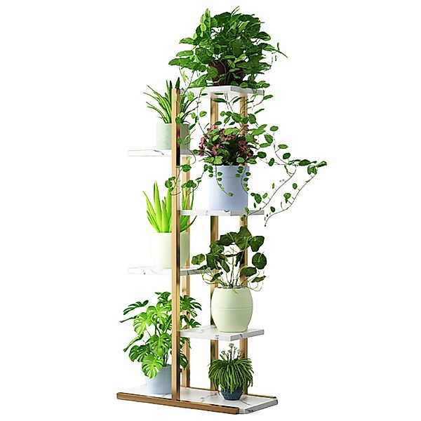Rutaqian Blumenständer 6-Tier Metall Blumenregal Pflanzenregal, günstig online kaufen