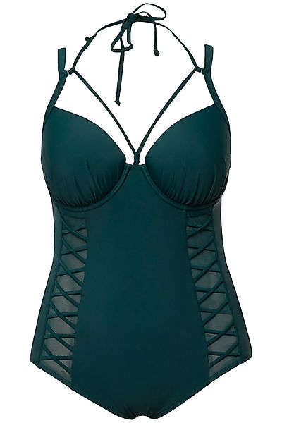 Ulla Popken Badeanzug Badeanzug Neckholder Softcups günstig online kaufen