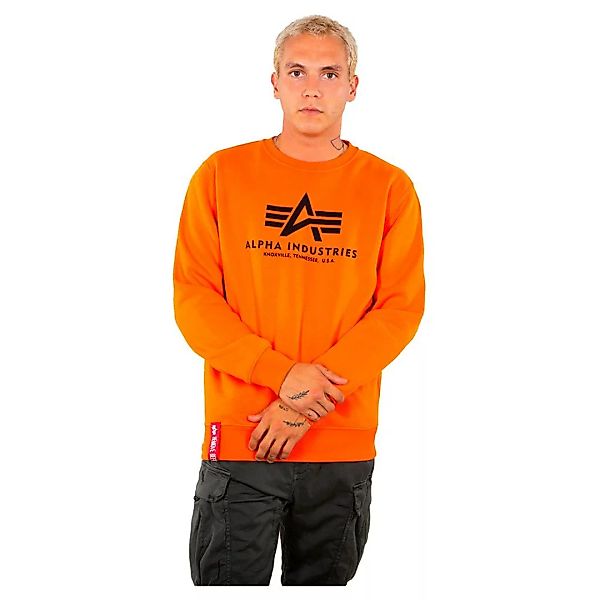 Alpha Industries Basic Sweatshirt XS Flame Orange günstig online kaufen