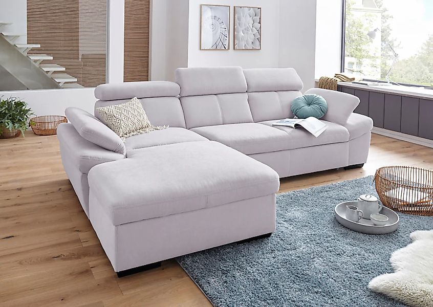 exxpo - sofa fashion Ecksofa "Salerno, inkl. Kopf- und Armteilverstellung, günstig online kaufen
