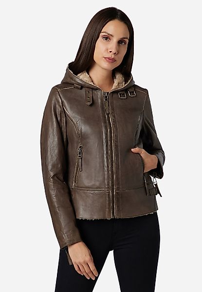 RICANO Lederjacke Jule Lederjacke im Biker-Stil günstig online kaufen