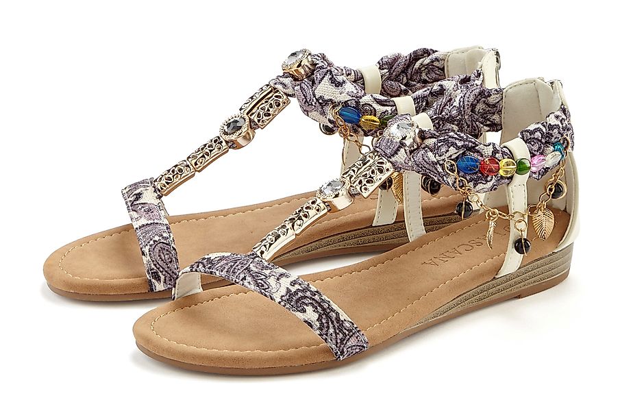 LASCANA Sommerschuh, Sandalette, Sandale mit Schmuckkettchen günstig online kaufen