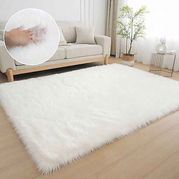 my home Fellteppich "Dena, Hochflor Teppiche, kuschelig weich" rechteckig 6 günstig online kaufen