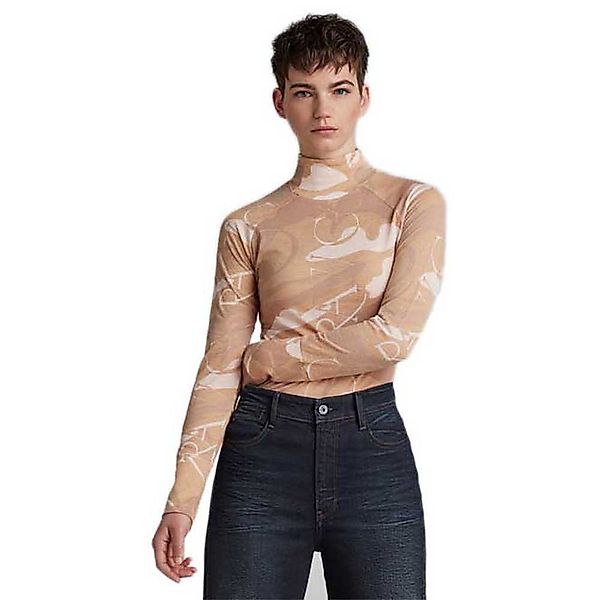G-star Lecite Aop Slim Langarm-t-shirt XS Dk Blossom Deco Camo günstig online kaufen