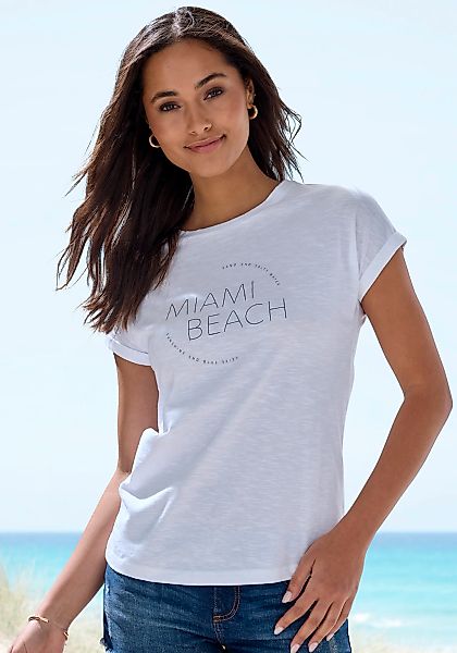 Vivance T-Shirt "mit modischem Frontprint", aus weicher Baumwoll-Qualität günstig online kaufen