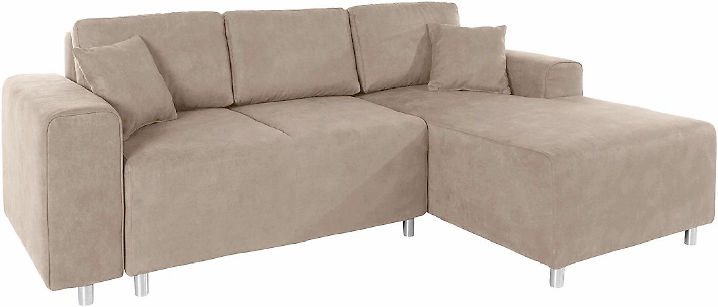 Home affaire Ecksofa "Györ" L-Form, wahlweise mit Bettfunktion und Bettkast günstig online kaufen