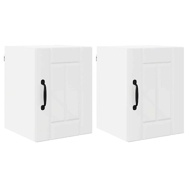 vidaXL Küchenschrank mit Regal 2 Stk Hochglanz Weiß 30 x 31 x 40 cm 884863 günstig online kaufen