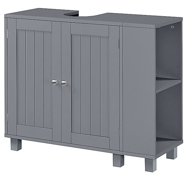 Yaheetech Waschbeckenunterschrank Freistehender Unterschrank mit Verstellba günstig online kaufen