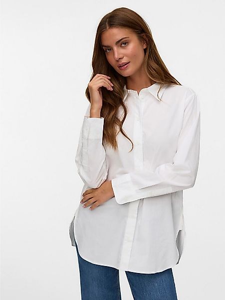 Vero Moda Hemdbluse VMELINA LS SHIRT WVN NOOS Baumwolle günstig online kaufen