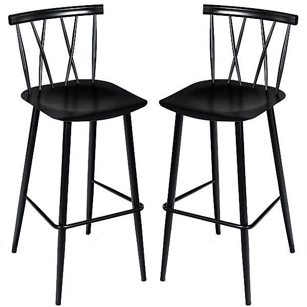 COSTWAY Esszimmerstuhl (2er Set), mit Rückenlehne,Sitzhöhe günstig online kaufen
