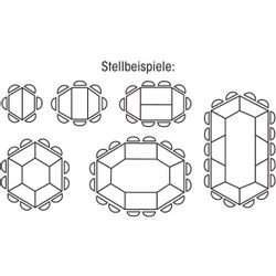 SODEMATUB Arbeitstisch Universaltischprogramm, Trapez günstig online kaufen