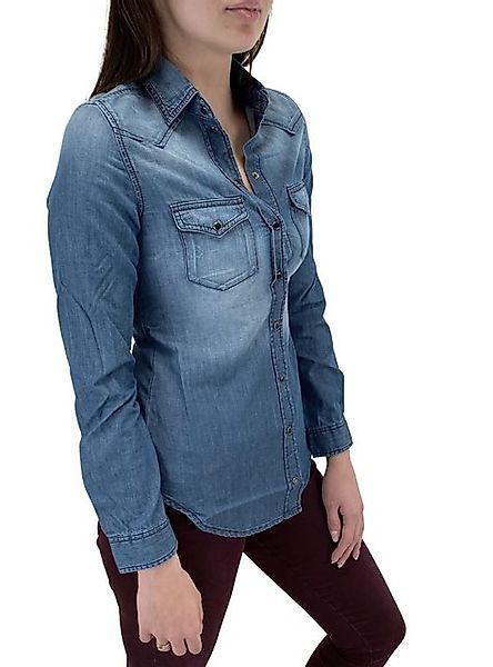 Diesel Langarmhemd Diesel DE-PRATT Camicia Damen Jeanshemd RWAKQ-01 günstig online kaufen